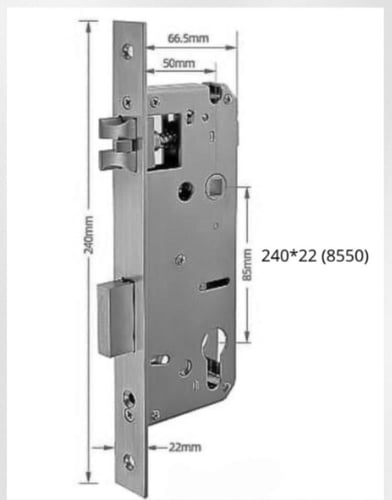 قفل باب رئيسي ذكي (كبير) بدعم Wi-Fi — فتح بالبصمة،...