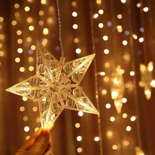 زينة رمضان بطول 3 متر 20 مصباح كرستال بلورة على شك...