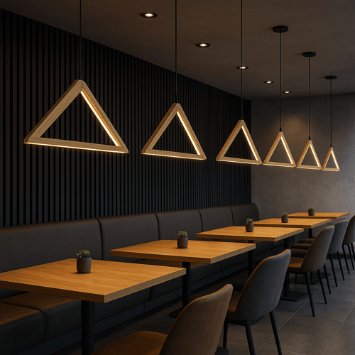 علاقي مودرن مثلث الشكل بخامة خشبية فاخرة PS2024080...