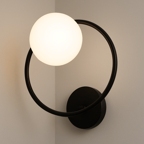 أبليك جداري مودرن F65 – تصميم دائري أنيق بلمسة ذهب...