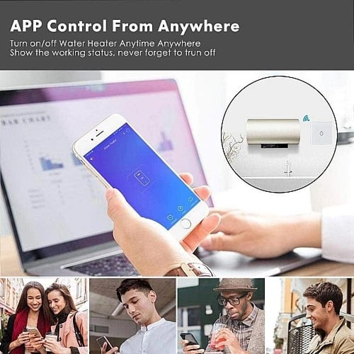 مفتاح مكيف/سخان ذكي 40 أمبير | Wifi | تحكم صوتي (س...