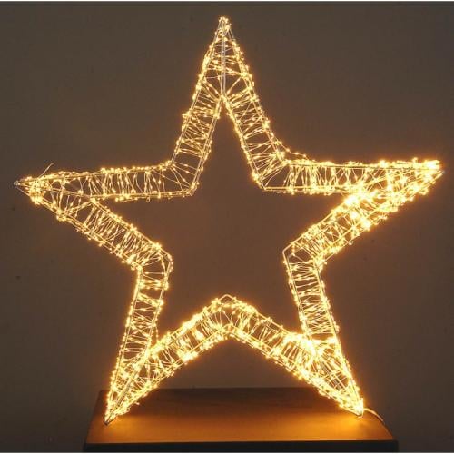 نجمة بطول 45 سم انارة ثابت ومتحركة انارة اصفر 3000...