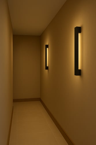 ابليك جداري فاخر 2024054M-BK | أسود مودرن نحيف | إ...