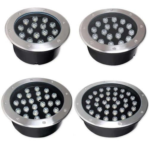 كشاف دفن أرضي عيون مدور بعدسة LED من الألومنيوم ان...