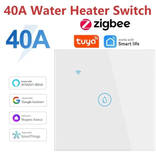 مفتاح مكيف/سخان ذكي 40 أمبير | Wifi | تحكم صوتي (س...