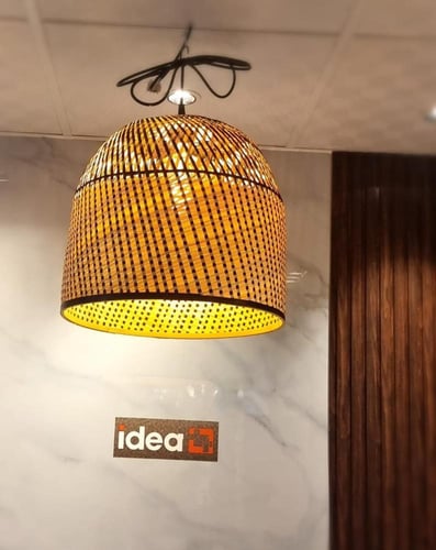 علاقي تراثية قش خزف دائرية بطول 40 سم×عرض 40 سم رق...