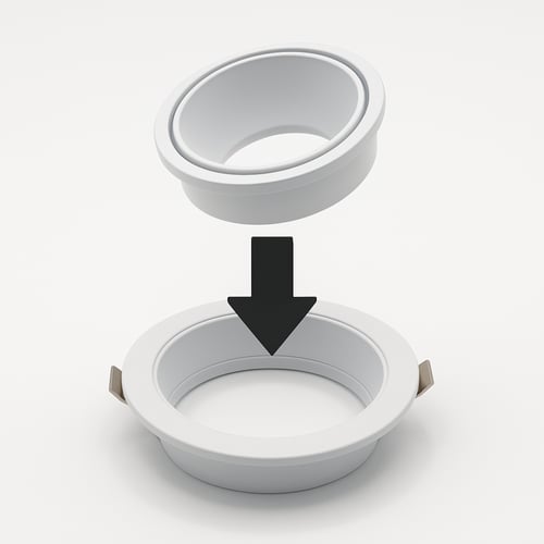 اطار ضد التوهج المنيوم 7 سم فتحه 1602للصيانه بدون...