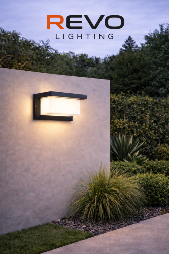 انارة جداري خارجي LED أسود بإضاءة صفراء 15 واط 325...