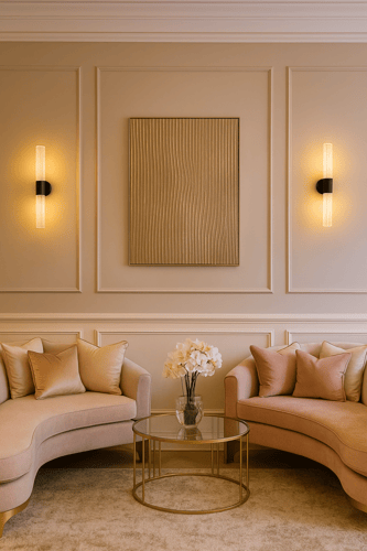 أبليك جداري مودرن أنبوبي اسود فاخر بطول 30 سم عرض...