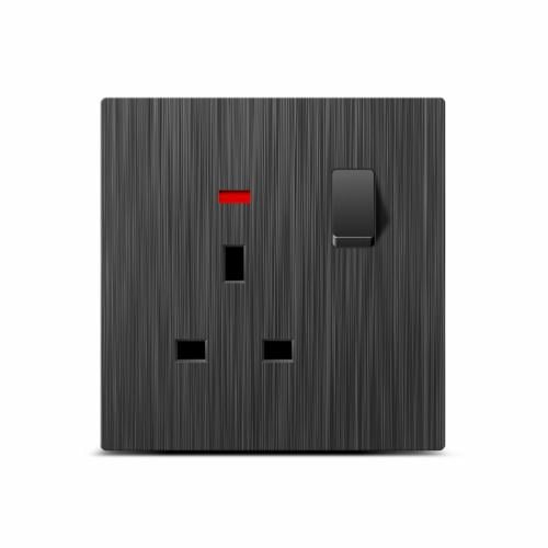 فيش 13 امبير بيانو اسود مفتاح ولمبة Felsen ضمان 25...