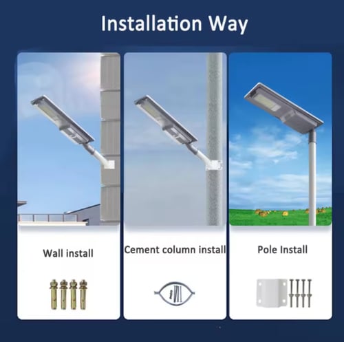 كشاف طاقة شمسية متكامل احترافي 300 واط | مقاومة IP...