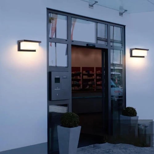 انارة جداري خارجي LED أسود بإضاءة صفراء 15 واط 325...