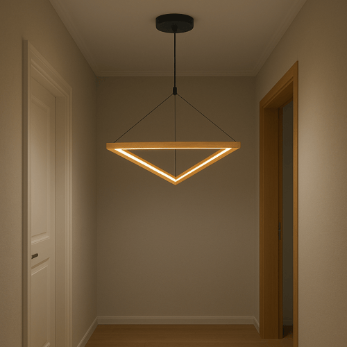 علاقي مودرن مثلث الشكل بخامة خشبية فاخرة PS2024080...