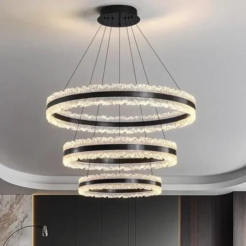 ثريا مودرن ذكية | إضاءة 3 ألوان قابلة للتعتيم | تح...