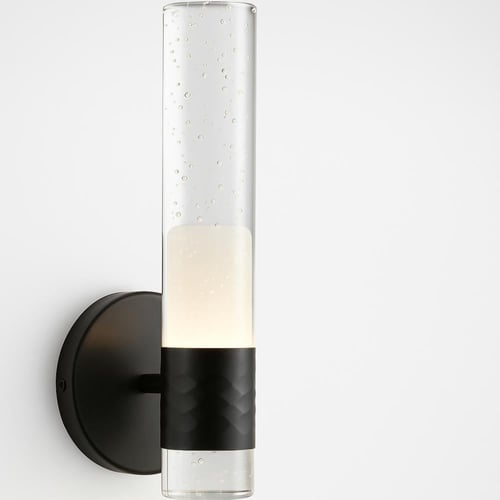 أبليك جداري مودرن اسود اسطواني مفرد فاخر بطول 35 س...