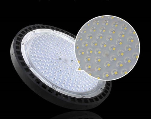 كشاف هنجر UF LED احترافي | ألمنيوم أسود | قوى 100W...