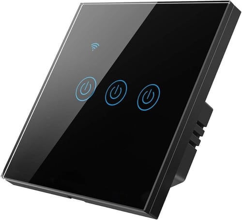 مفتاح ثلاثي سمارت Wifi | تحكم صوتي (سيري، أليكسا)...