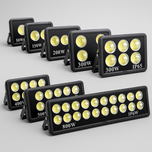 كشاف كاسات مدور فائق الأداء 100–1000 واط | أضئ وزي...