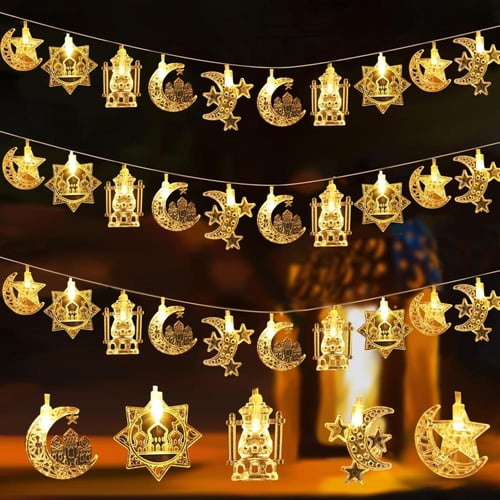 زينة فانوس وهلال ونجمة 3متر طول نزول 10 سم ويمكنك...