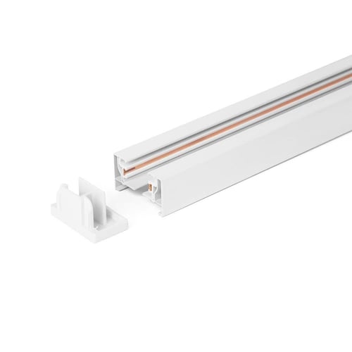 مجرى تراك لايت ألومنيوم عادي 1متر ابيض