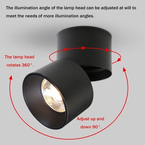 سلندرموجهة دائري برميل 7 واط المنيوم قطر 5.5 ارتفا...