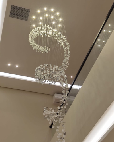 ثريا احجار تصميم درج 3 متر نزول بقطر 1 متر