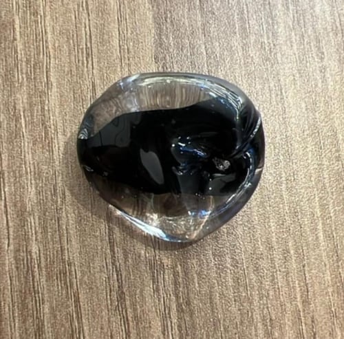 ثريا احجار مربع مودرن لون اسود وشفاف مقاسات متعددد...