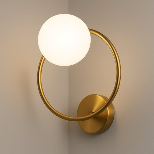 أبليك جداري مودرن F65 – تصميم دائري أنيق بلمسة ذهب...