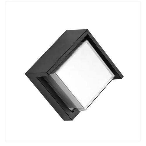 جداري خارجي LED مربع 18 واط بإضاءة صفراء وجرم أسود...