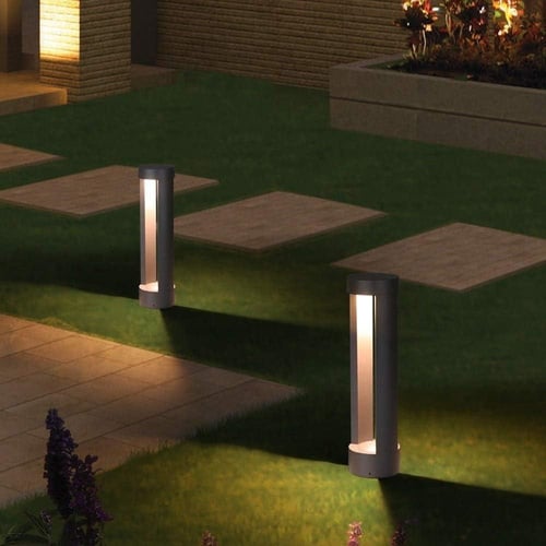 عمود حدائق بطول 60 سم GU10 المنيوم انارة ممرات ضما...