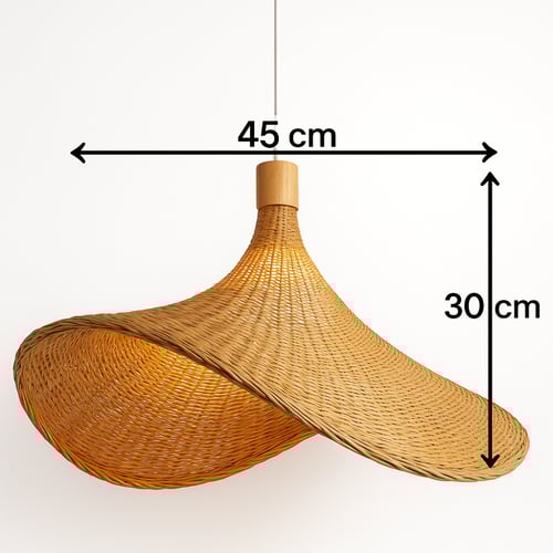 علاقي تراثية قش خزف قبعه بطول 30 سم×عرض 45سم رقم ا...