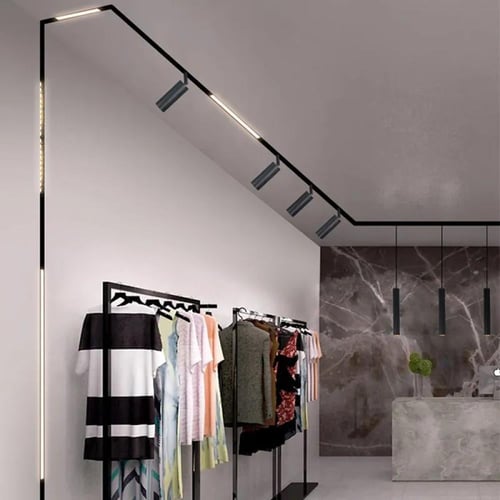 اضاءة موجهة مسار مغناطيسي ذكي بتحكم كامل بالجوال و...