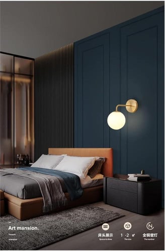 أبليك جداري مودرن 5002 – لمسة فاخرة تضيء جدرانك بأ...