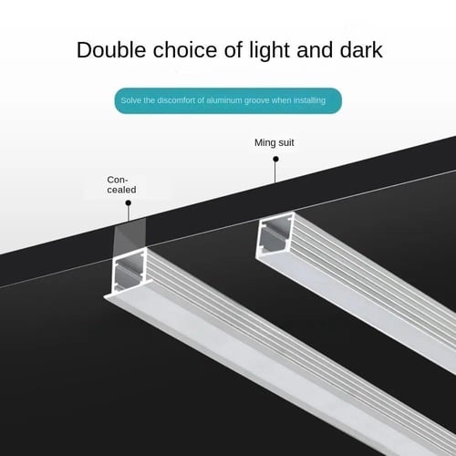 بروفايل ألمنيوم 2×2 سم بدون شفة – لون اسود ، بطول...