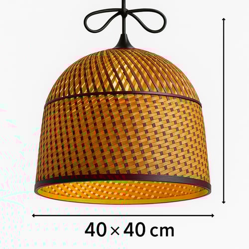 علاقي تراثية قش خزف دائرية بطول 40 سم×عرض 40 سم رق...