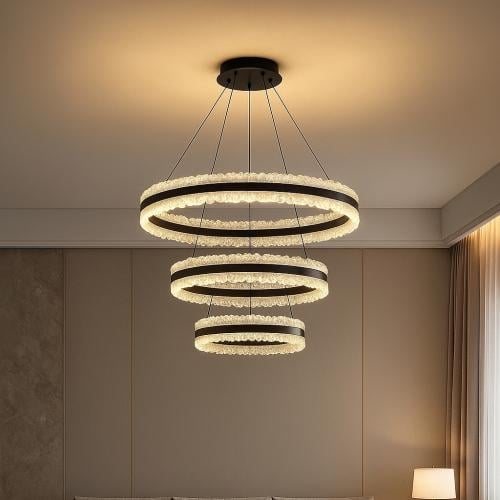 ثريا مودرن ذكية | إضاءة 3 ألوان قابلة للتعتيم | تح...