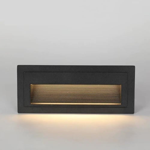 لمبات درج LED مربعة جرم اسود من الألومنيوم IP65 ضم...