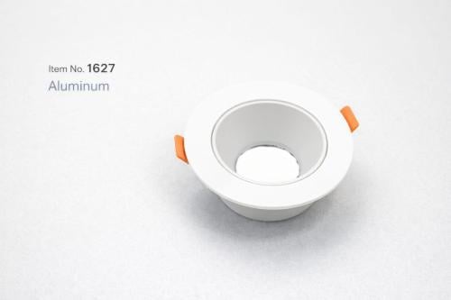 فريم سبوت لايت ابيض دائري المنيوم 7 سم عريض بعدة ا...