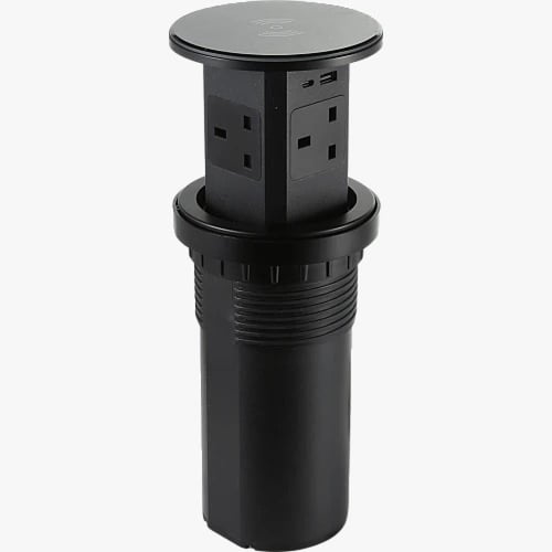 منفذ فيش مكتبي منبثق | شاحن لاسلكي و USB+ Type-C |...