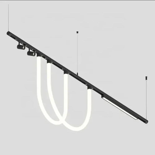 إضاءة LED مغناطيسية معلقة على شكل حرف U للمسار بلو...