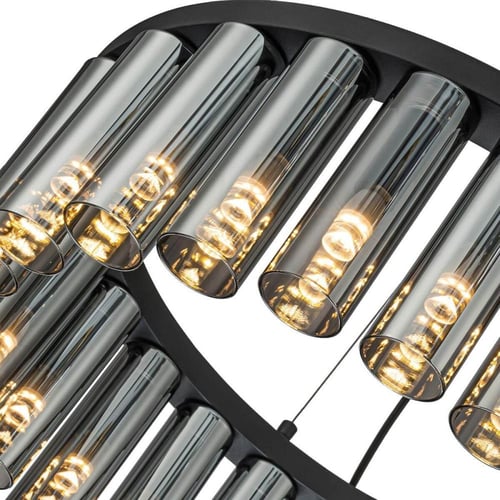 ثريا ليد موردن اسود 66 واط120 سم لون الانارة 3000k...