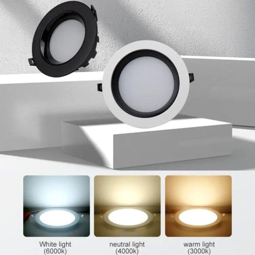 سبوت لايت بانل ضد التوهج المنيوم10 سم 10 واط كوب ب...