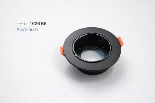 فريم سبوت لايت دائري اسود المنيوم 7 سم عريض بعدة ا...