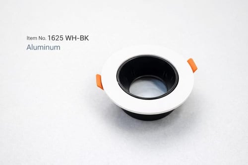 فريم سبوت لايت ابيض دائري المنيوم 7 سم عريض بعدة ا...