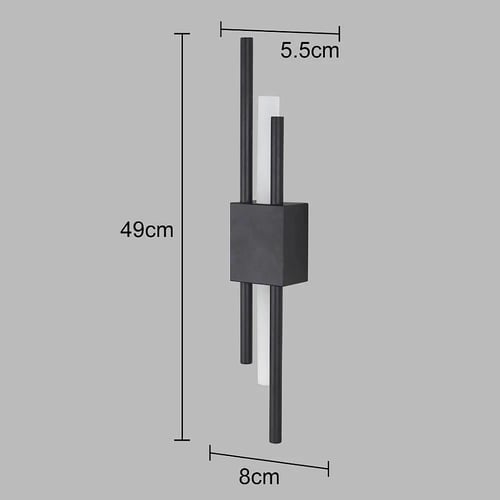 ابليك جداري مودرن اسود ثلاثة لون اضاءاة موديل 7066...