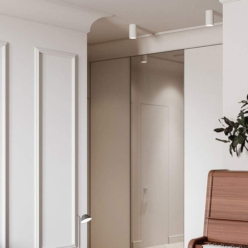 سلندر دائري برميل 20 واط المنيوم 10×10 سم انارة اص...