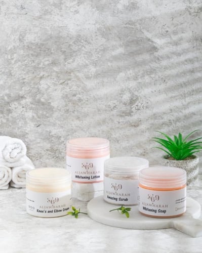 مجموعه الركب واليدين ( البياض+كريم اليدين والقدمين...