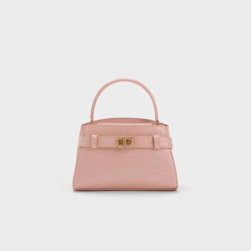 Aubrielle Croc-Effect Top - Charles and Keith