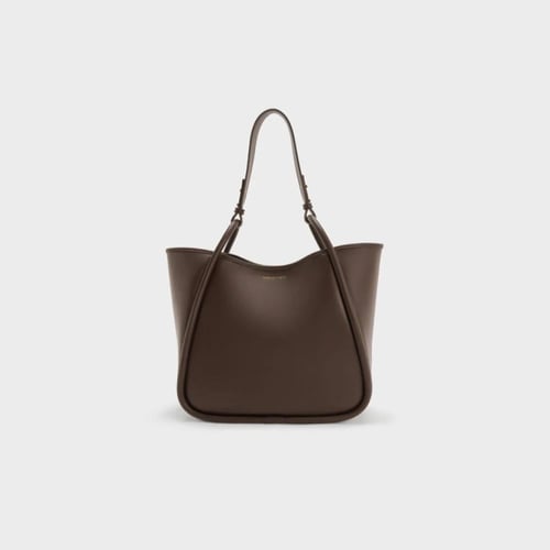 Tubular Slouchy Tote Bag - Charles and Keith