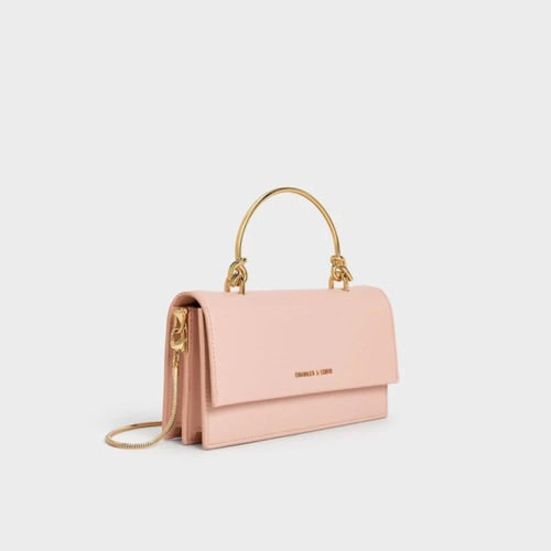 Kristine Sculptural-Handle Long Wallet - Charles a...